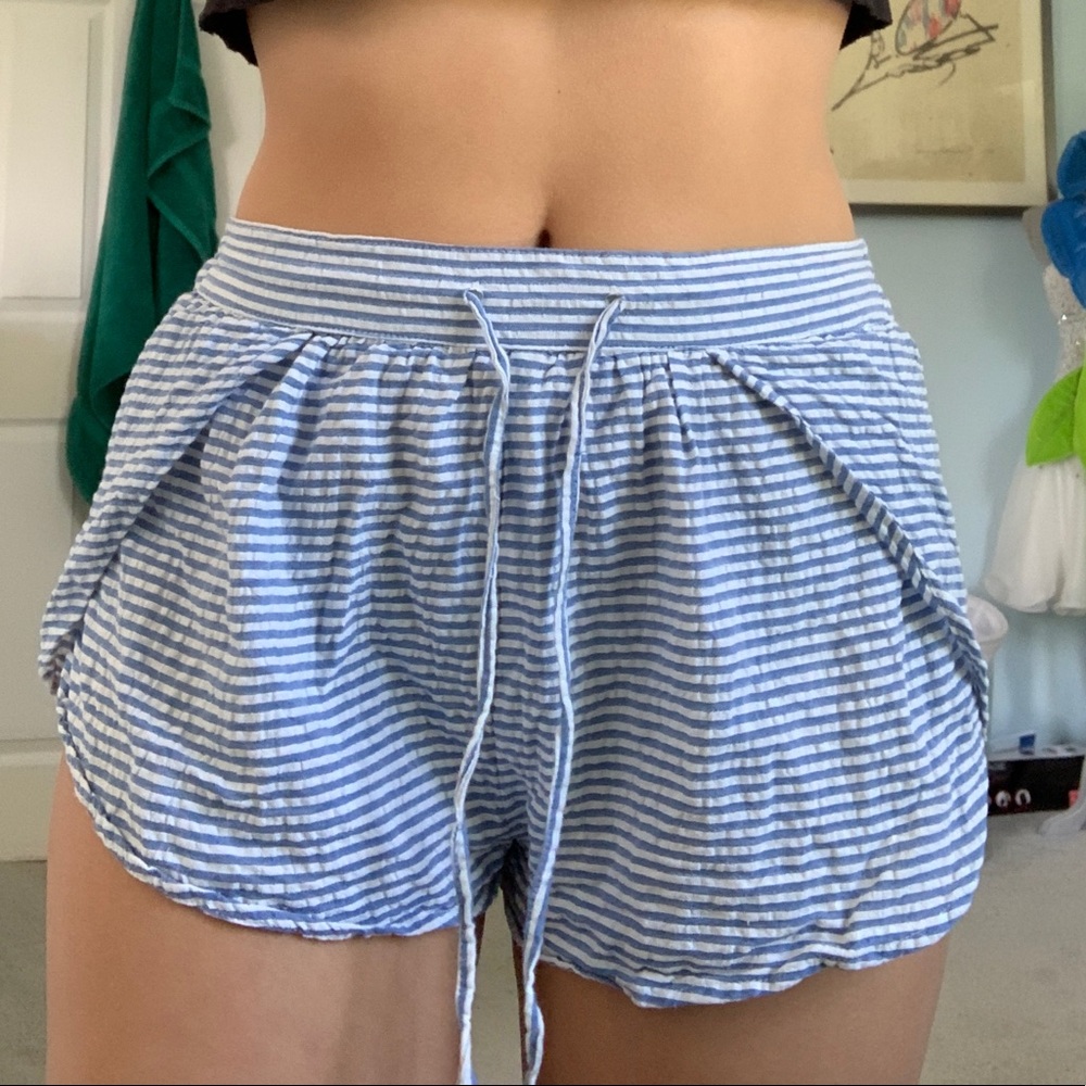 Striped beachy shorts